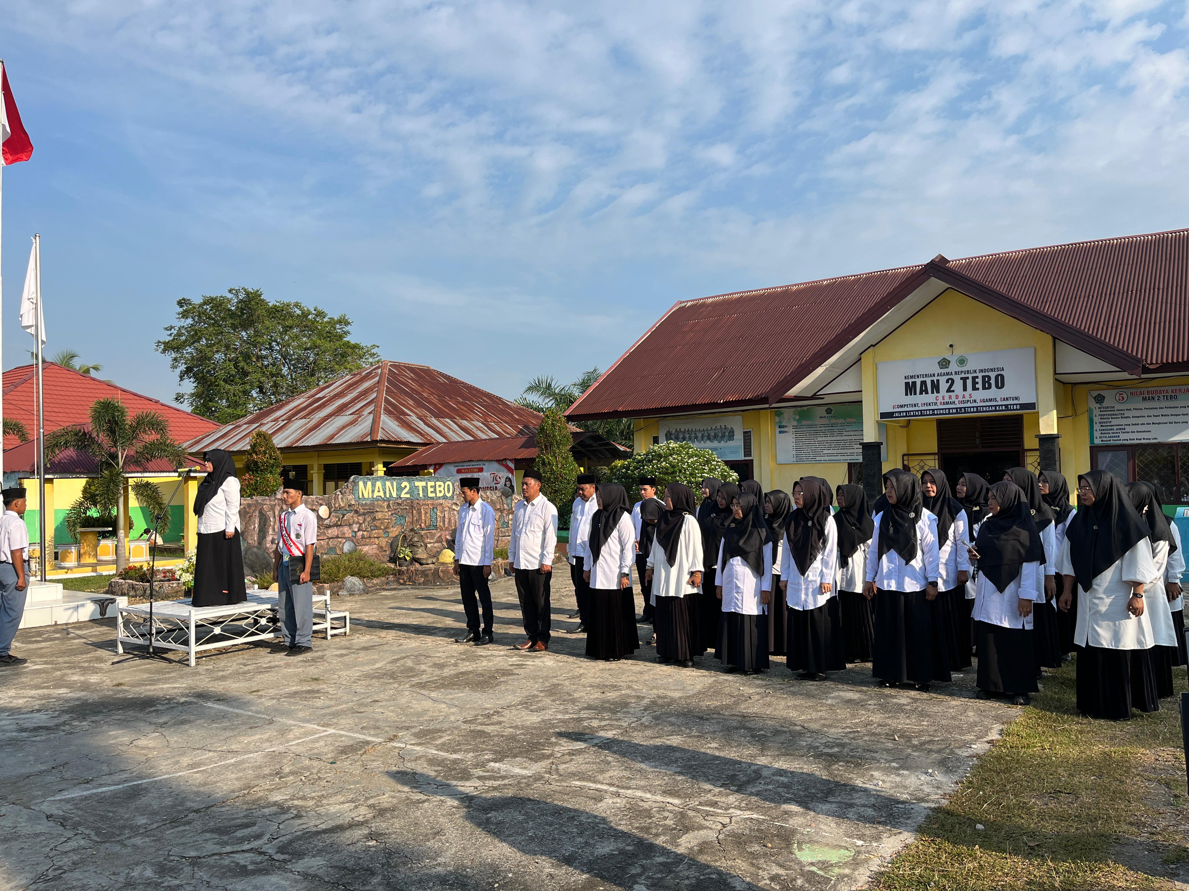 MAN 2 TEBO ; UPACARA MEMEPERINGATI HARI SUMPAH PEMUDA