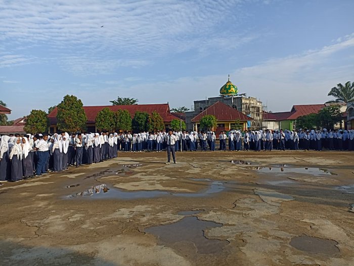 Upacara Pembukaan Asas MTsN 2 Bungo Berlangsung Khidmat Upacara Pembukaan Asas MTsN 2 Bungo Berlangsung Khidmat